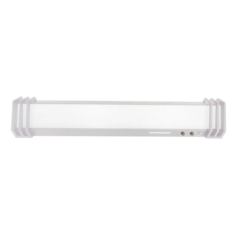 Traditional Hospital Bed Light - 3 Foot - 20W Uplight - 36W Downlight - 120-277V - Color Temperature Selectable 27K/30K/40K - White Finish