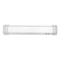 Traditional Hospital Bed Light - 3 Foot - 20W Uplight - 36W Downlight - 120-277V - Color Temperature Selectable 27K/30K/40K - White Finish