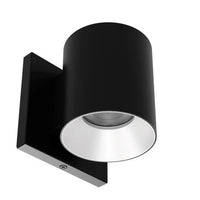 Zoron 5CCT Round Trimmed Wall Mount Flood Beam Black/Haze - W4R-FCS-BKHZ