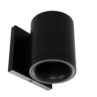 Zoron 5CCT Round Trimmed Wall Mount Flood Beam Arc Trim Black - W4R-FCS-PBK