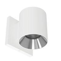 Zoron 5CCT Round Trimmed Wall Mount Flood Beam White/Chrome - W4R-FCS-WTCH
