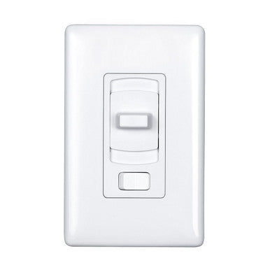 Preset Slide Dimmer for 0–10V LED drivers and fluorescent and HID ballasts, Single Pole or 3-Way, 10A@120VAC, 5A@277VAC, Light Almond