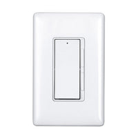 Rocker-Slide Dimmer for 0-10V LED Drivers and Fluorescent and HID Ballasts, 10A@120VAC, 5A@277VAC, 60Hz, Single Pole or 3-Way, Ivory