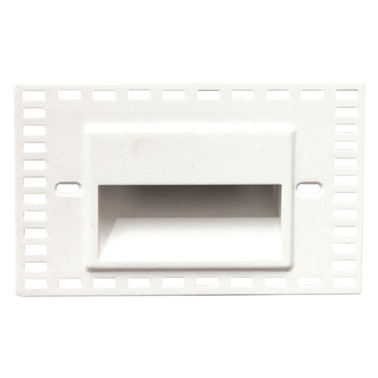 LEDme Horizontal Trimless Step and Wall Light in White - WL-LED100TR-30-WT
