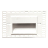 LEDme Horizontal Trimless Step and Wall Light in White - WL-LED100TR-30-WT
