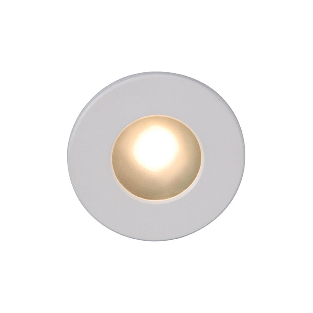 LEDme Full Round Step and Wall Light in White - WL-LED310-30-WT