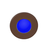 LEDme Full Round Step and Wall Light with blue face  in Bronze