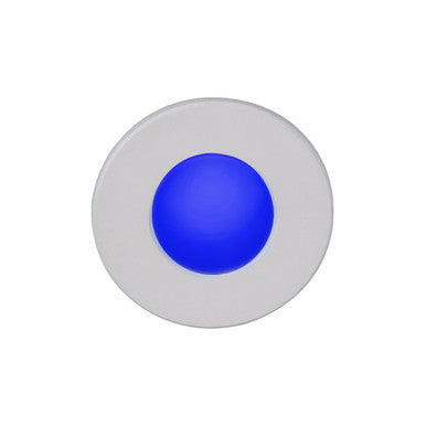 LEDme Full Round Step and Wall Light with blue face in White