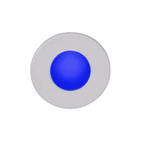 LEDme Full Round Step and Wall Light with blue face in White