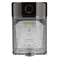 26 Watt LED Mini Wallpack With Photocell - 3500 Lumens - Color Selectable 30K/40K/50K - 120-277V - Bronze Finish
