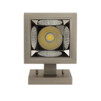 LED Square Cylinder Sconce Wall Light - 40 Watt - 1920 Lumens - Color Selectable 30K/40K/50K - 120V - Brushed Nickel Finish - Dimmable Up/Down Light