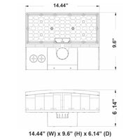 LED Full Cut Off Wall Pack - 10% Up 90% Down Light - Watt Selectable 40W/32W/24W - 5800 Max Lumens -Color Selectable 30K/40K/50K - 120-277V - Silver Finish - With Photocell