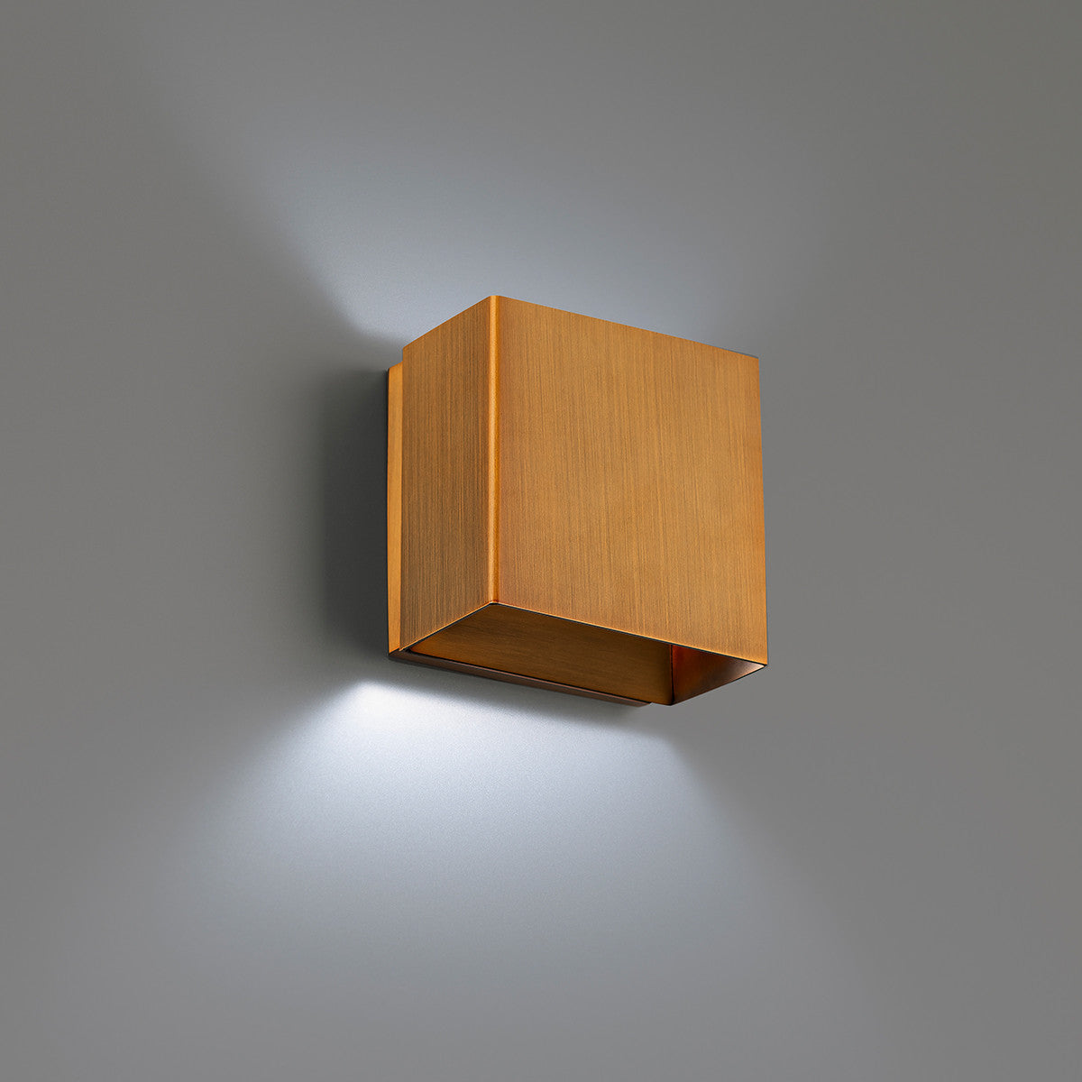 BOXI 5in. LED Wall Sconce 3500K in Aged Brass