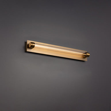 Jedi 20in. LED Bath Vanity & Wall Sconce 3000K in Brushed Aged Brass