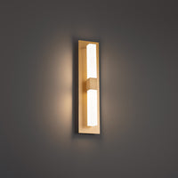 Camelot 16in. LED Wall Sconce 3000K in Aged Brass