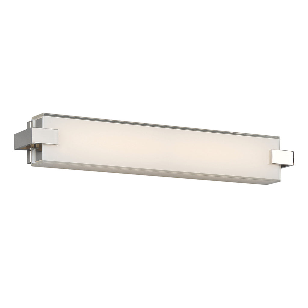 BLISS 36 in. LED Bath & Wall Light 2700K in Polished Nickel - WS-79636-27-PN