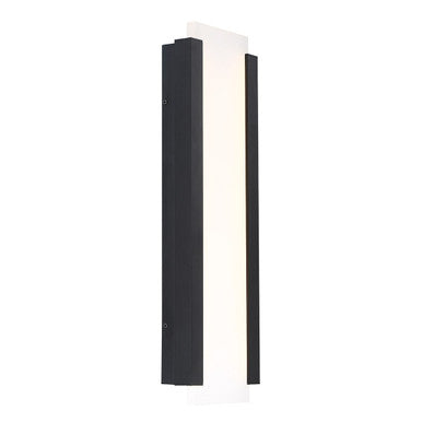 Fiction 20in. LED Outdoor Wall Sconce Light 3000K in Black