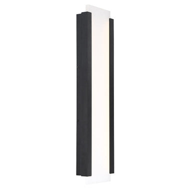 Fiction 26in. LED Outdoor Wall Sconce Light 3000K in Black