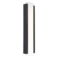 Fiction 26in. LED Outdoor Wall Sconce Light 3000K in Black