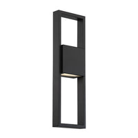 Archetype 18 in. LED Outdoor Wall Sconce Light 3000K in Black
