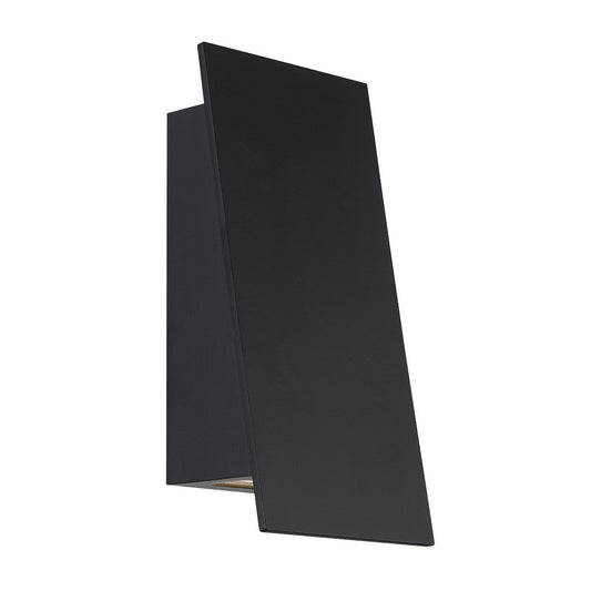 Slant 11in. LED Outdoor Wall Sconce Light 3000K in Black