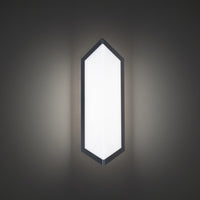 Corte 16in. LED Outdoor Wall Sconce Light 3500K in Black