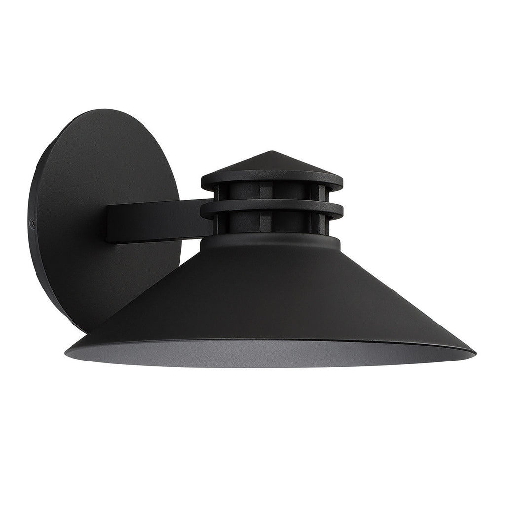 Sodor 10in. LED Outdoor Wall Sconce Barn Light 3000K in Black
