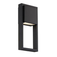 Archetype 12 in. LED Outdoor Wall Sconce Light 3000K in Black