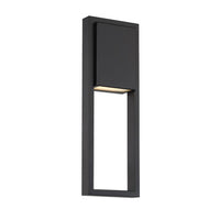 Archetype 18 in. LED Outdoor Wall Sconce Light 3000K in Black - WS-W15918-BK