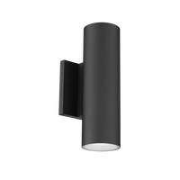 CYLINDER 12IN W1902 WALL SCONCE 5CCT in Black - WS-W190212-CS-BK