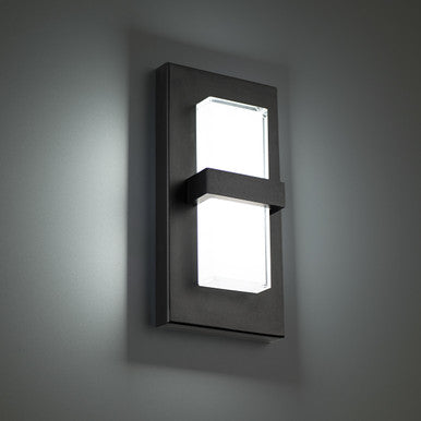 BANDEAU 10 in. LED Outdoor Wall Sconce Light 3500K in Black