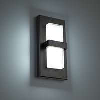 BANDEAU 10 in. LED Outdoor Wall Sconce Light 4000K in Black