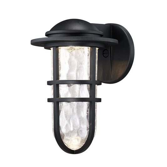 Steampunk 13in. LED Outdoor Wall Sconce Light 3000K in Black