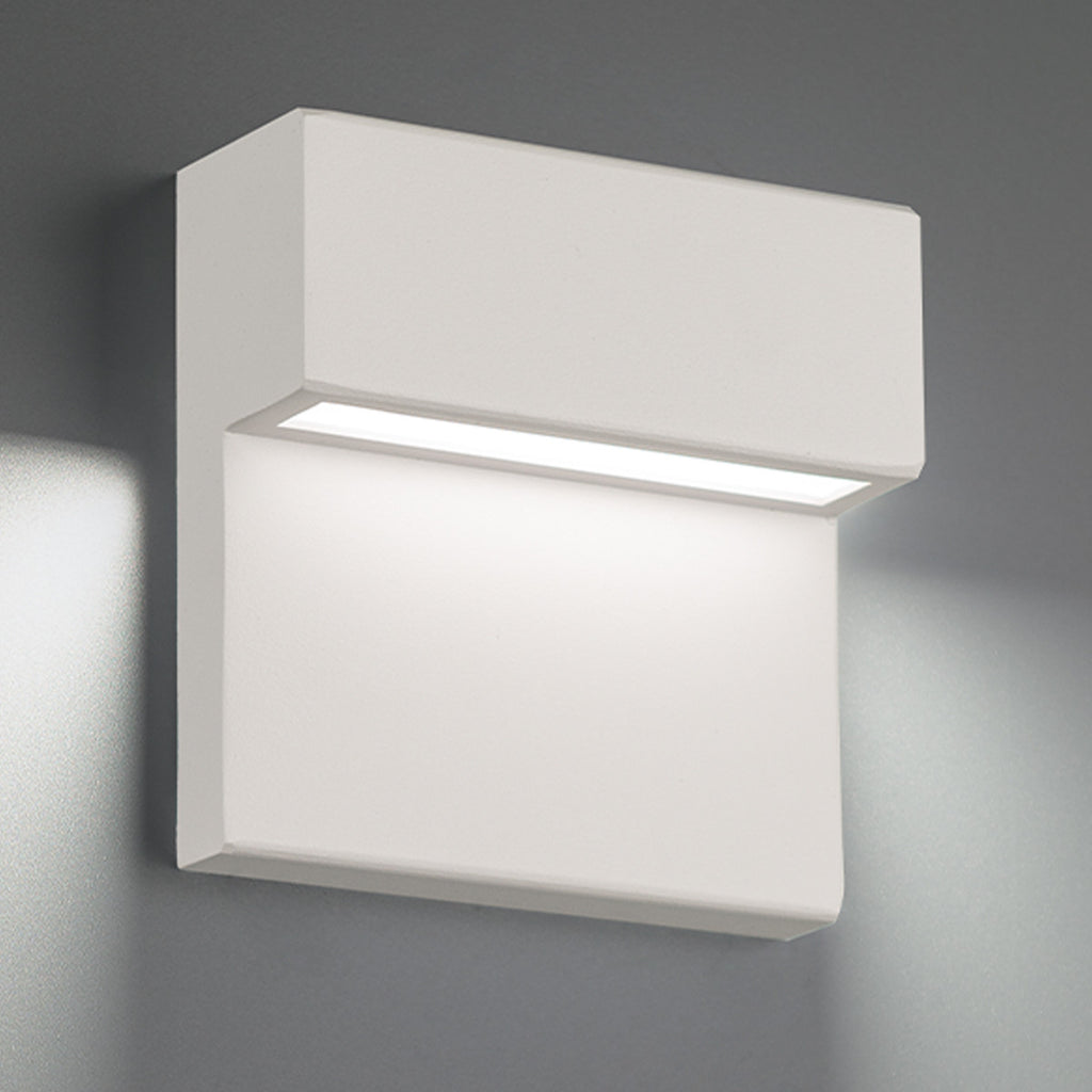 BALANCE 6 in. LED Outdoor Wall Sconce Light 3000K in White