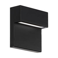 BALANCE 6 in. LED Outdoor Wall Sconce Light 3500K in Black