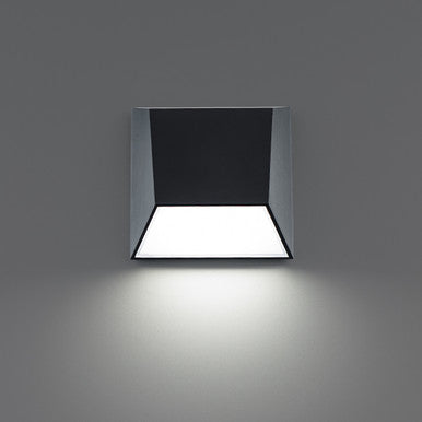 ATLANTIS 6 in. LED Outdoor Wall Sconce Light 3500K in Black