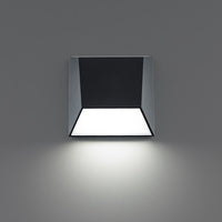 ATLANTIS 6 in. LED Outdoor Wall Sconce Light 3500K in Black