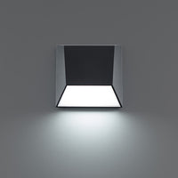 ATLANTIS 6 in. LED Outdoor Wall Sconce Light 4000K in Black