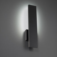 STAG 18in. LED Outdoor Wall Sconce Light 3500K in Black