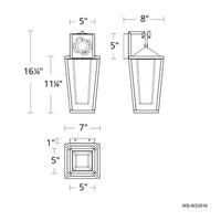MANCHESTER 16IN OUTDOOR SCONCE 4CCT 3000K