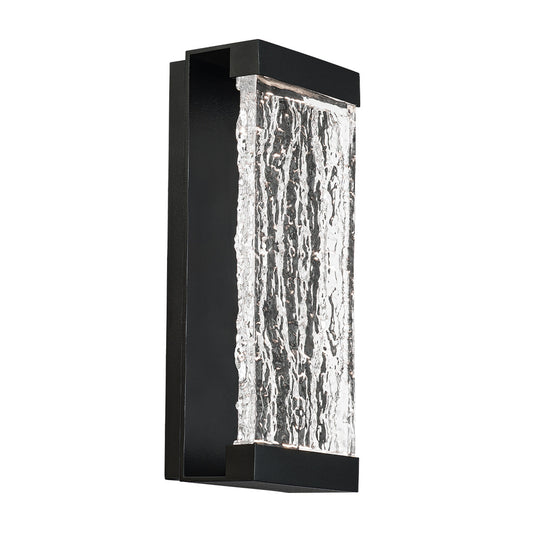 FUSION 14in. LED Outdoor Wall Sconce Light 3000K in Black