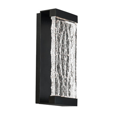 FUSION 14in. LED Outdoor Wall Sconce Light 3000K in Black