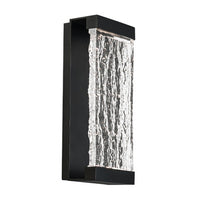 FUSION 14in. LED Outdoor Wall Sconce Light 3000K in Black