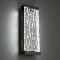 FUSION 20in. LED Outdoor Wall Sconce Light 3000K in Black