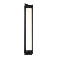 OBERON 26in. LED Outdoor Wall Sconce Light 3000K in Black