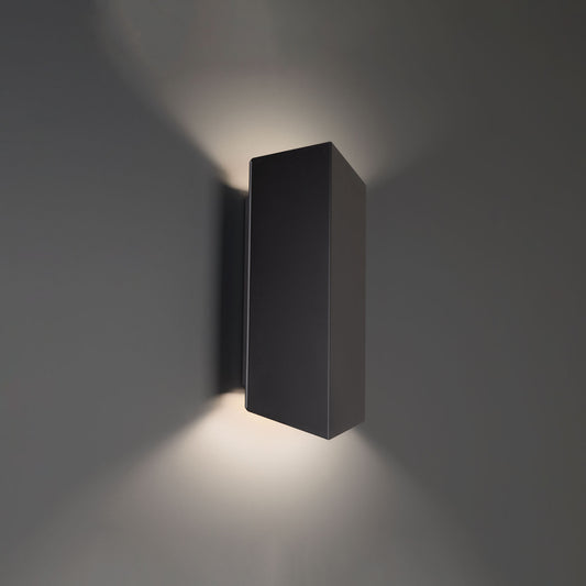 Summit 14in. LED Outdoor Wall Sconce Light 3500K in Black