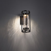 Roslyn 14in. LED Outdoor Wall Sconce Light 3000K in Black