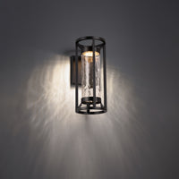 Roslyn 19in. LED Outdoor Wall Sconce Light 3000K in Black
