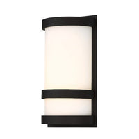 LATITUDE 10in. LED Outdoor Wall Sconce Light 3000K in Black