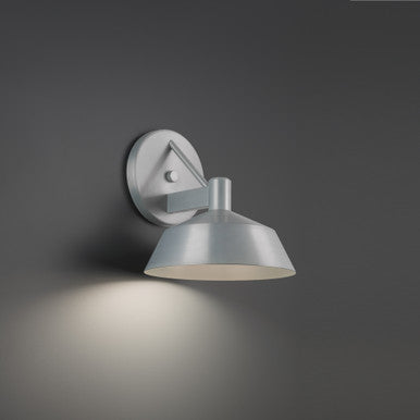 Rockport 11in. LED Outdoor Wall Sconce Light 3000K in Brushed Aluminum
